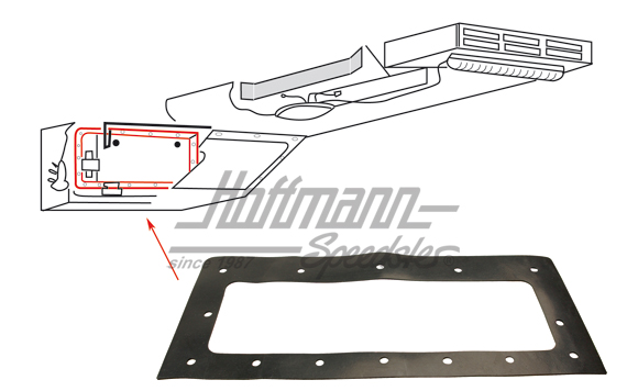 Junta, válvula de aire, Furgoneta T1 | 211 817 757 | 089-1412-10