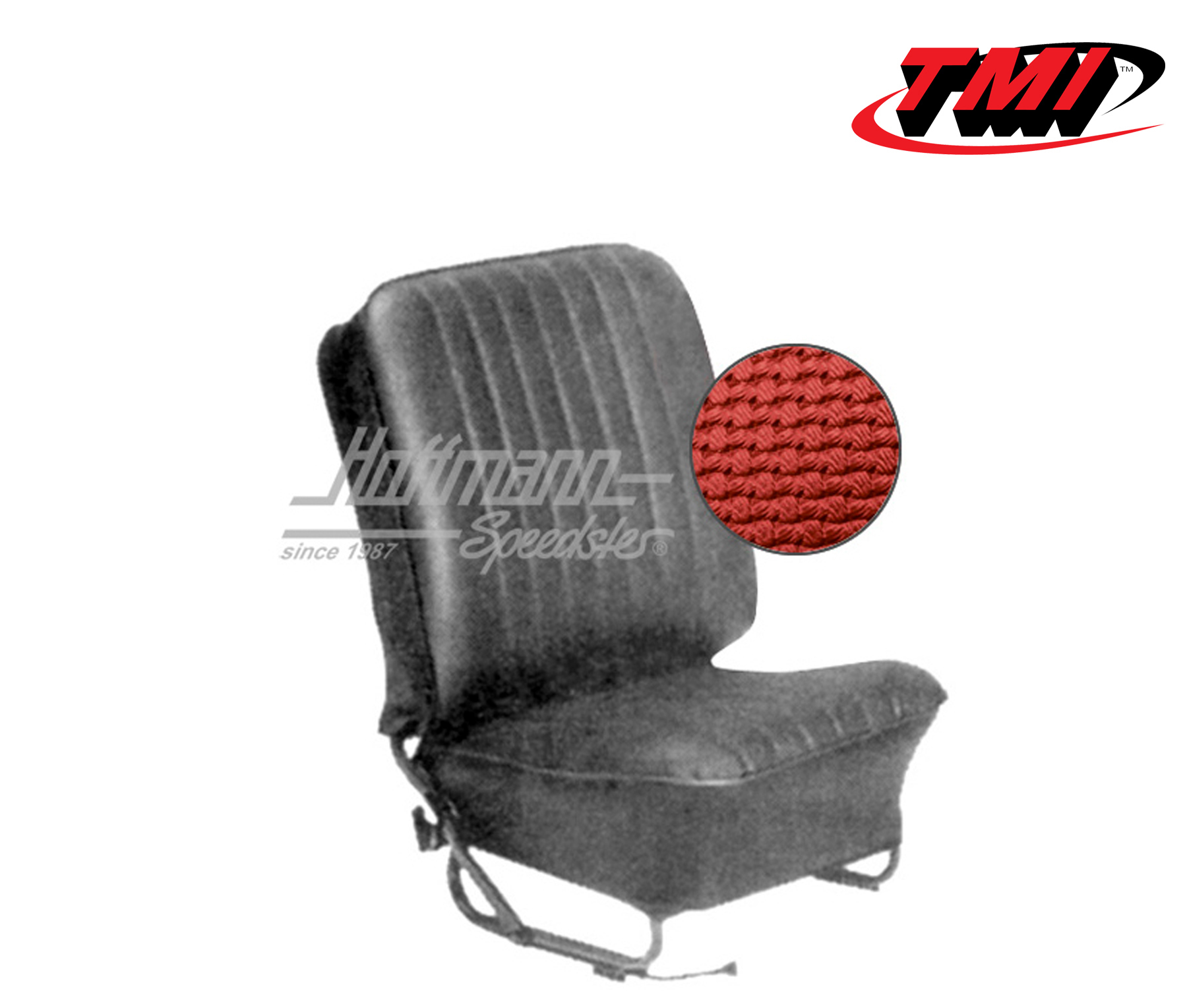 Fundas de asientos, Sedán, 57-64, tejido de cesta, rojo | 43-1123-07 | 055-5610