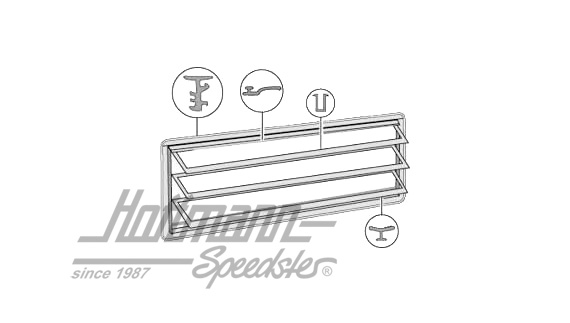 Juego de juntas, ventanilla de láminas | 231 069 413 | 090-6058