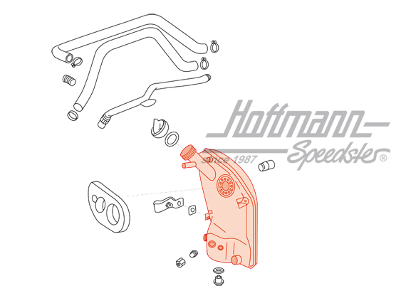 Depósito del aceite, Porsche Turbo, 3.3, 78-89                                                      
