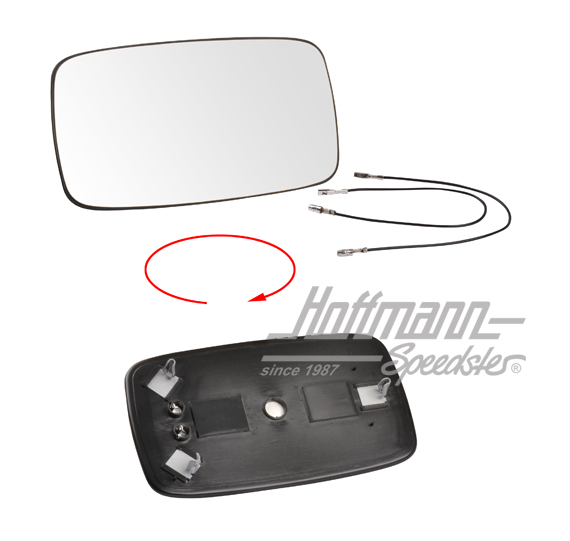 Cristal de retrovisor
, eléctrico / calefactable, 76-88                                            