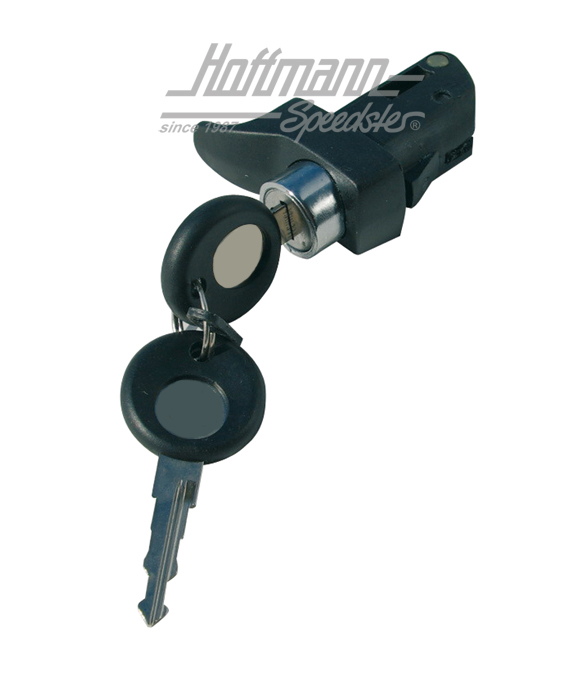 Cerradura de tapa motor, 8.71-7.92, negra | 211 827 503 L | 097-1054