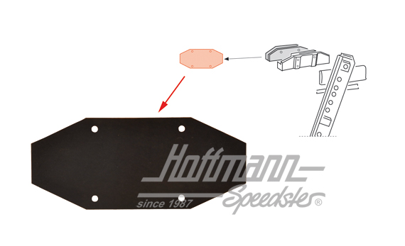 Goma, riel elevalunas, 8.55-7.74 | 141 837 565 A | 060-0180