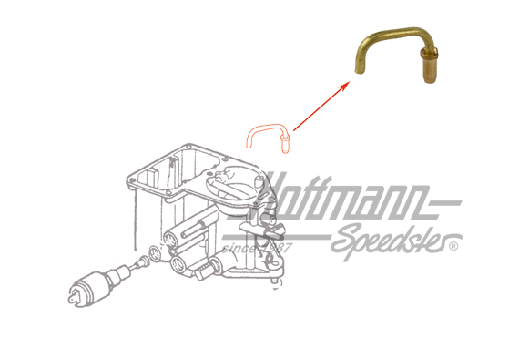 Tubería de inyección para  34PICT, 1.5-1.6, 8.70- | 113 129 323 C | 020-1332