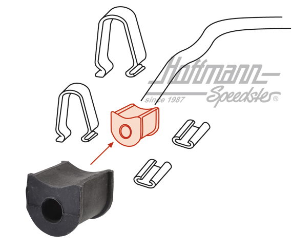 Goma de estabilizador
, exterior, pequeña, Tipo 181                                                