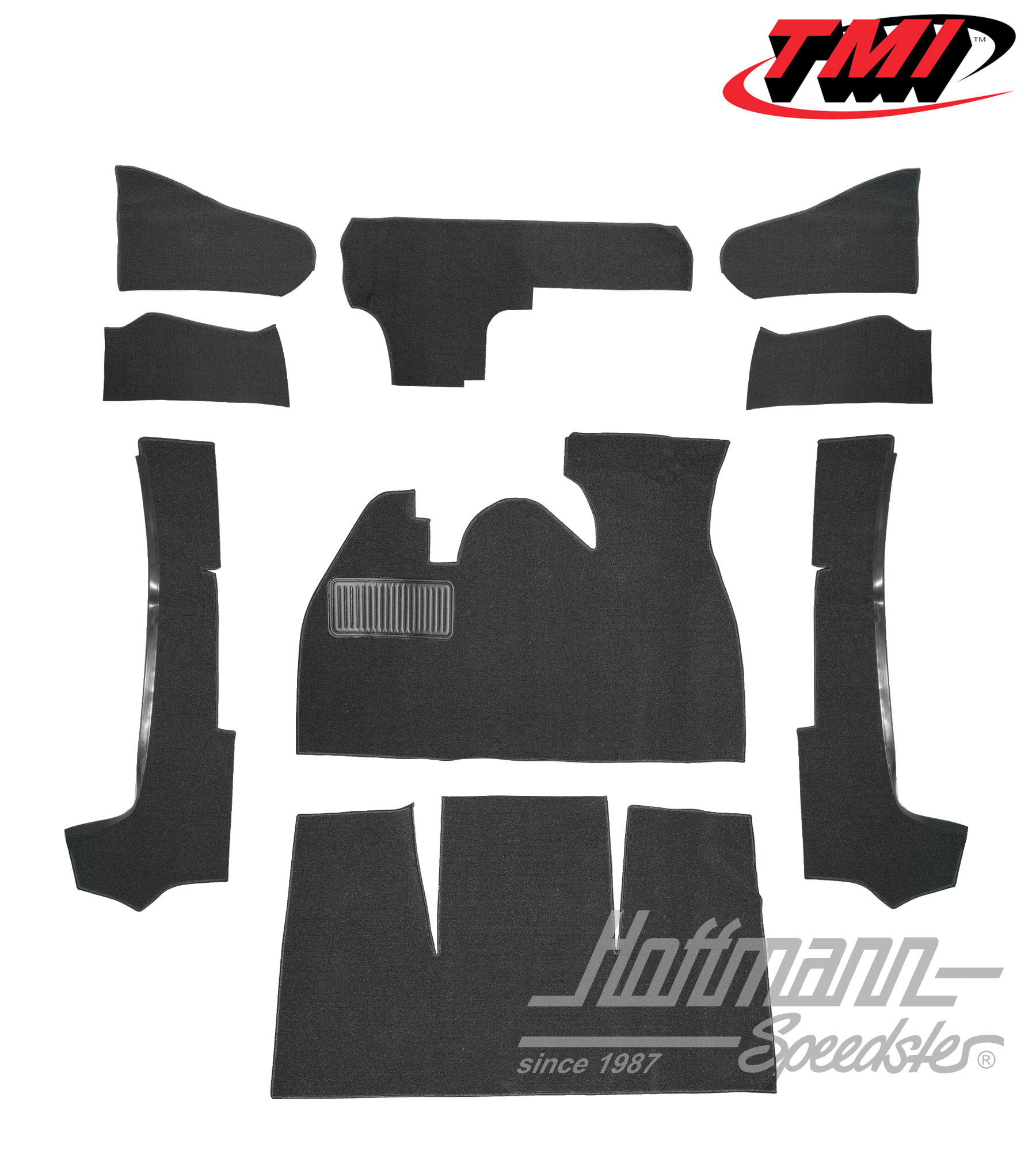 Juego de alfombrillas, Cabriolet, negro, 1302 | 34-F1320-301 | 020-5314