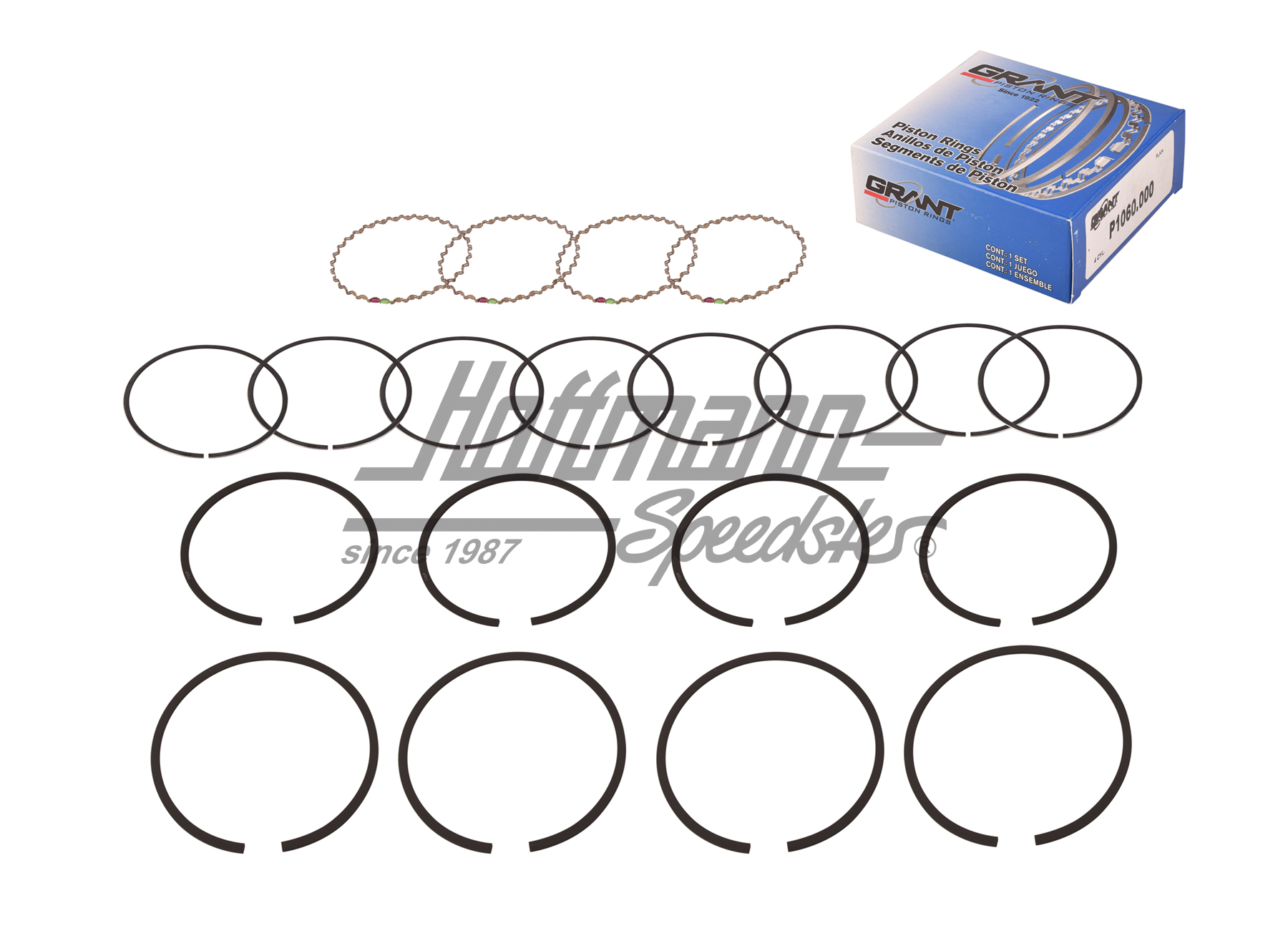 Aros de pistón 94 mm, para 4 pistones | VW9400T1RO | 010-0529-10