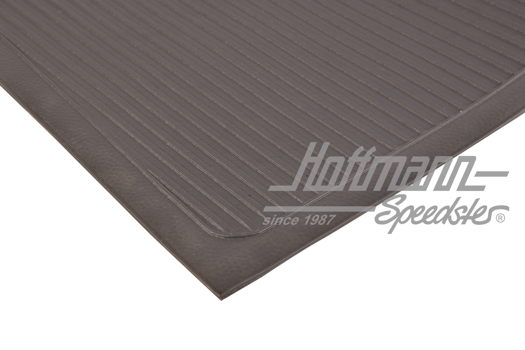 Alfombrilla de goma, placa de base, anterior, gris                                                  