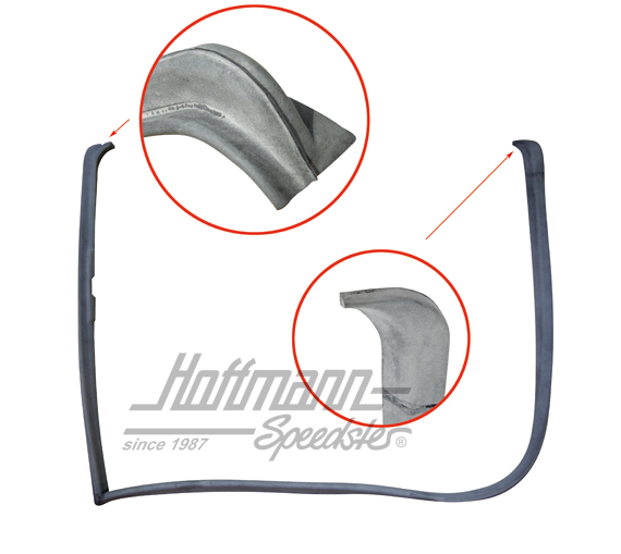 Junta de puerta, Tipo 181, delantera / trasera, izquierda | 181 837 911 B | 080-2990-01