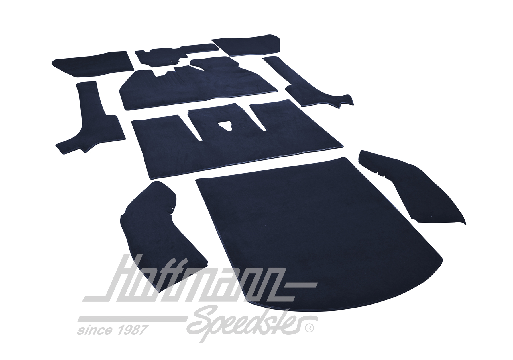 Juego de alfombrillas, Escarabajo Cabriolet, 8.66-7.70, azul                                        