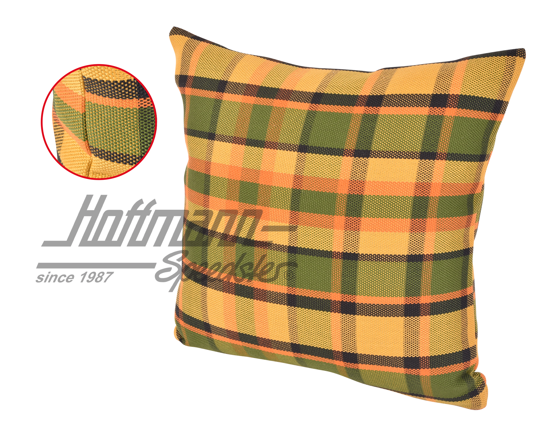 Cojín, Westfalia, amarillo/naranja, 39x39cm |  | 098-1310-59