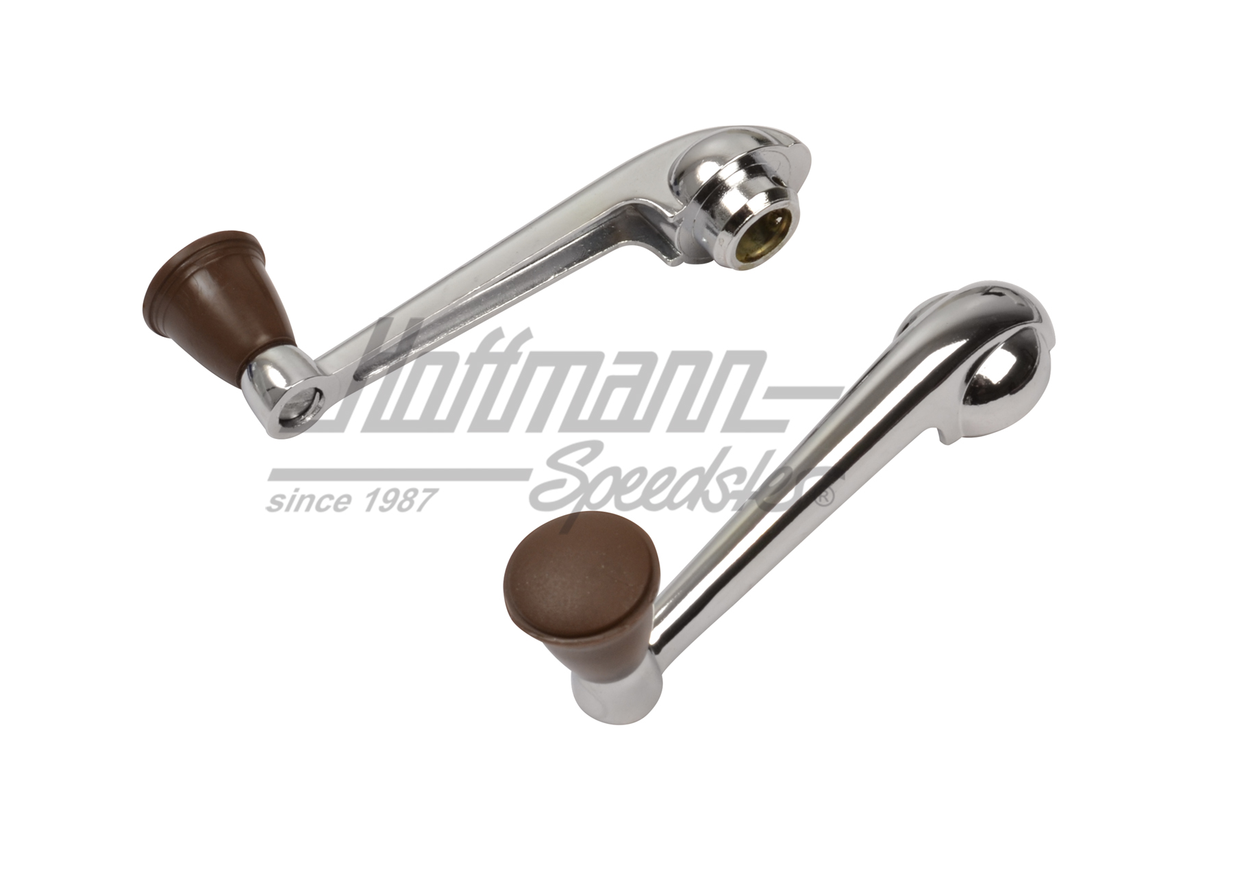 Manivela alzacristales, de serie, cromada / marrón, -7.67                                           