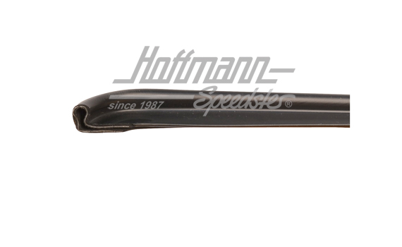 Moldura, montante A, Cabriolet, negra, derecha                                                      