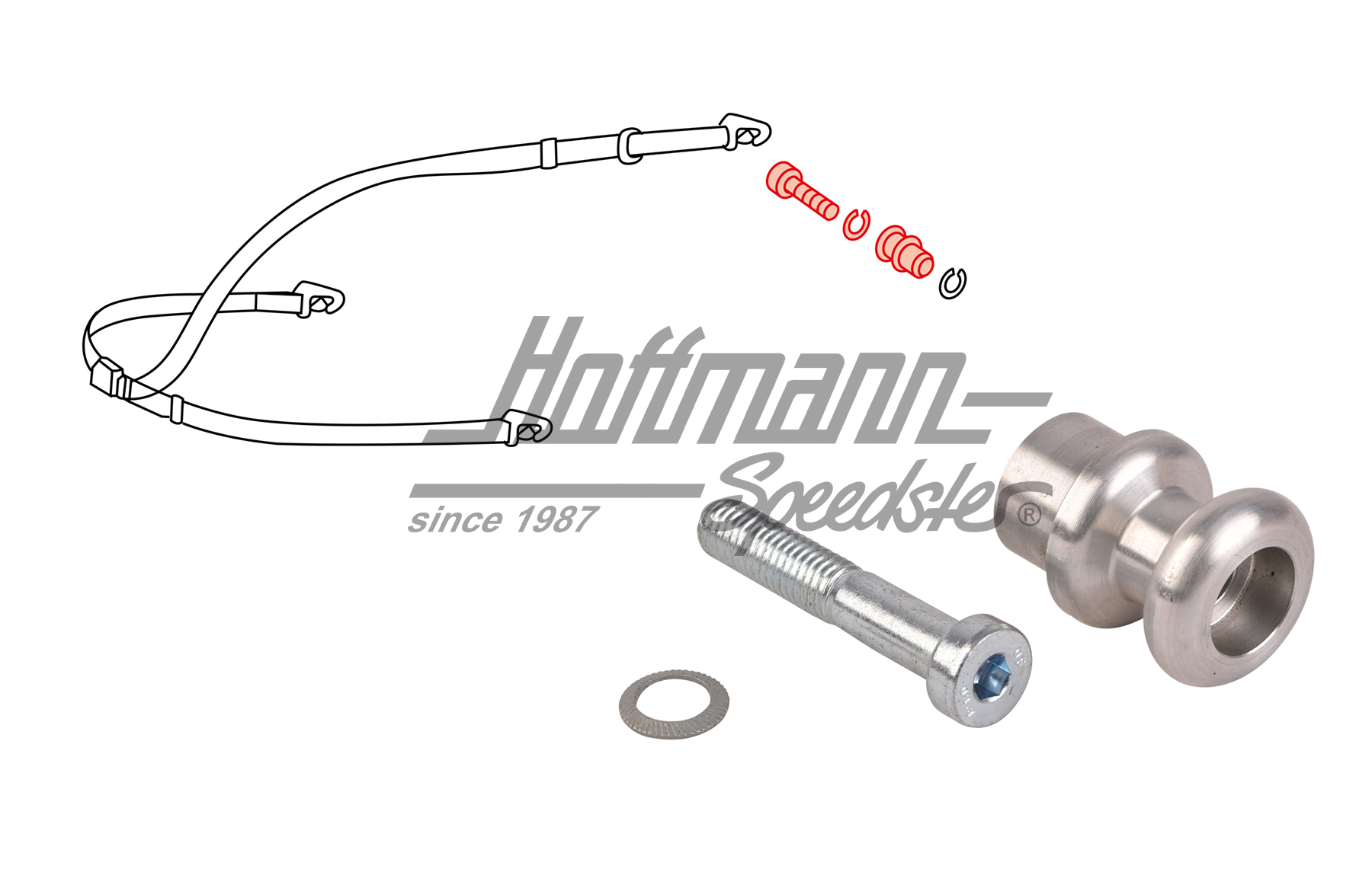 Juego de pernos, cinturón de seguridad, 356 B/C, 911 | 644 803 121 00 | 510-7710
