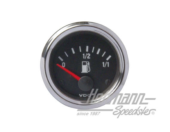 Indicador de nivel de combustible, "COCKPIT INTERNATIONAL", para sensores tubulares, cromado | 301 030 002 G | 021-0474