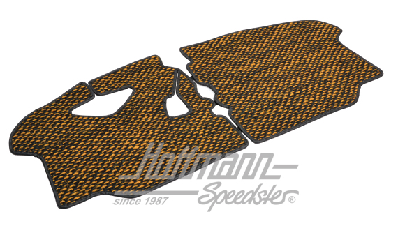 Alfombrillas, fibra de coco, 72-79, amarillo / negro | ZVW 2BUS DYL | 098-0040-46