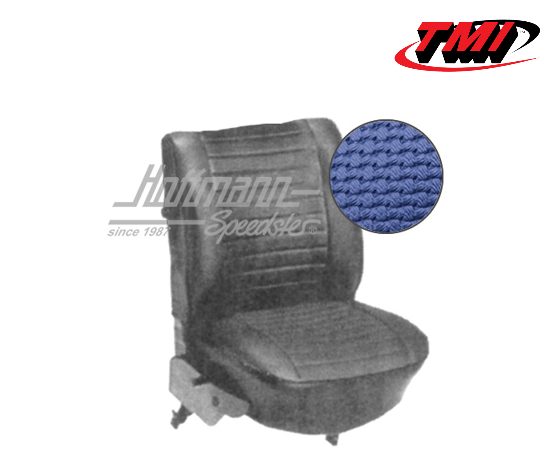 Fundas de asientos, Cabriolet, 8.73-7.76, tejido de cesta, azul | 43-1332-08 | 055-6820