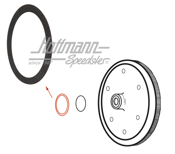 Arandela, volante de impulsión motor,  0.24, -7.60 | 111 105 281 | 010-0133-24