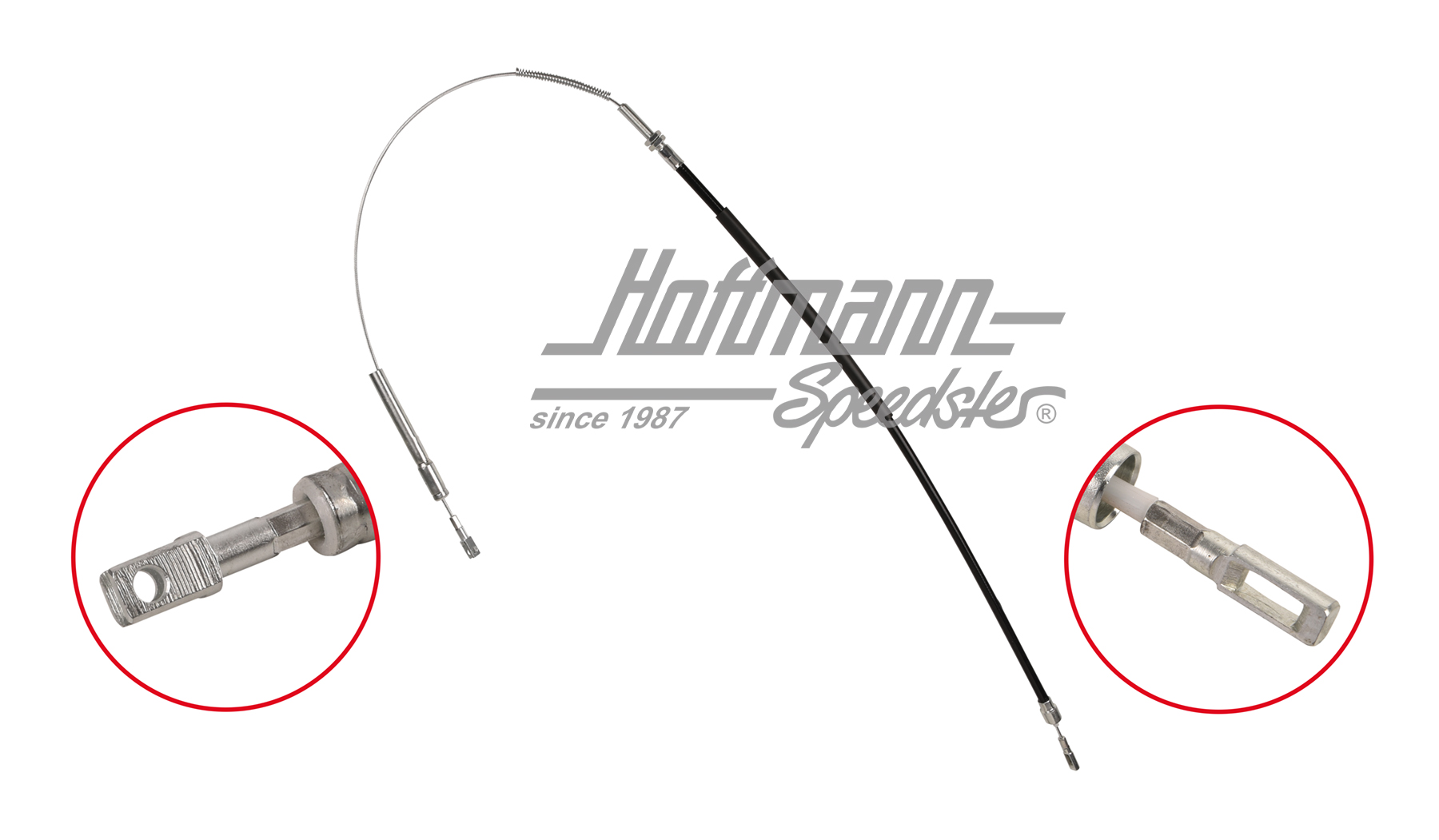 Cable del freno a mano, Porsche 911 Turbo, 78-89 | 930 424 051 04 | 522-1518