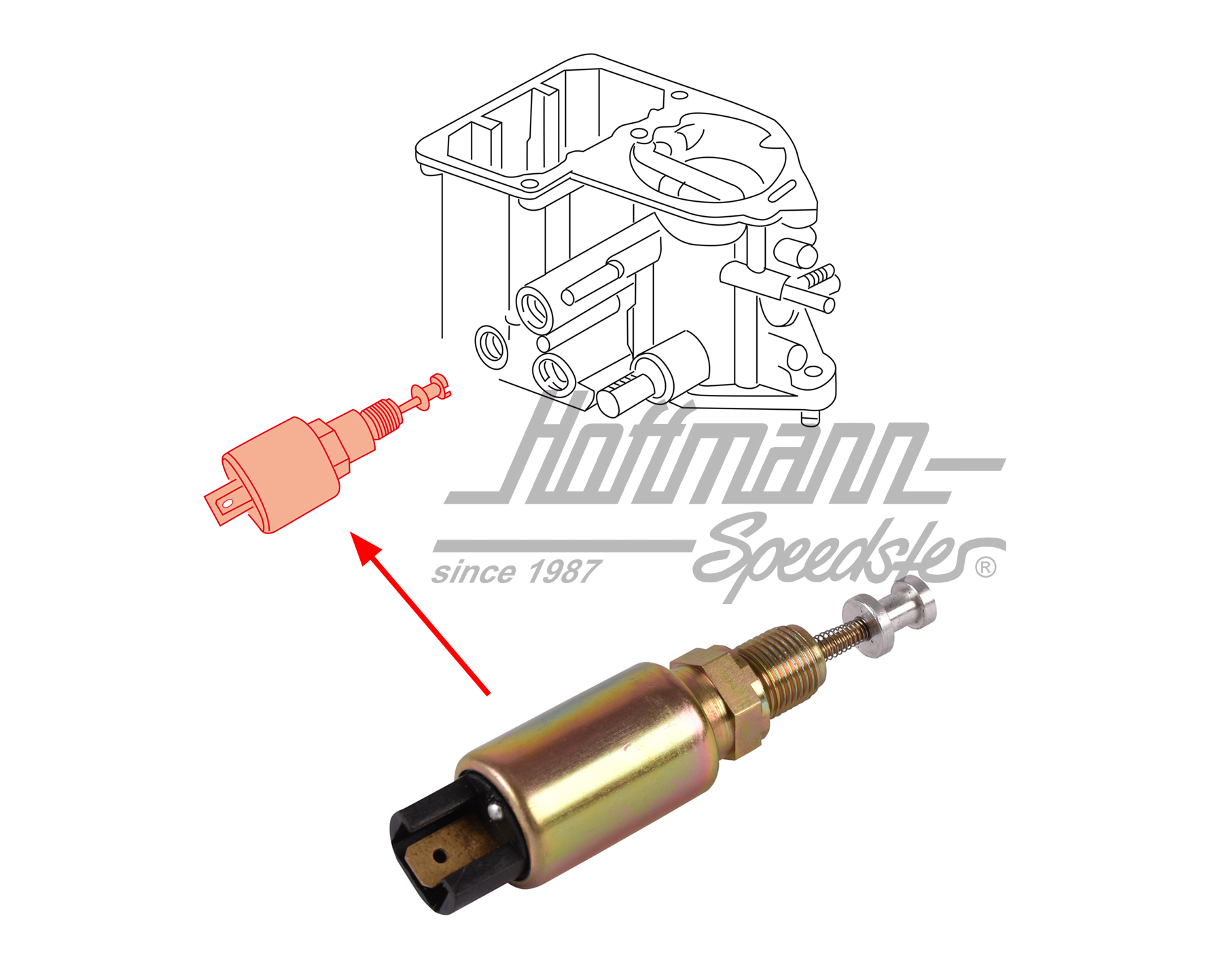 Válvula de interrupción, 12V, para 30 PICT 1/2 | 113 129 412 A | 020-1340