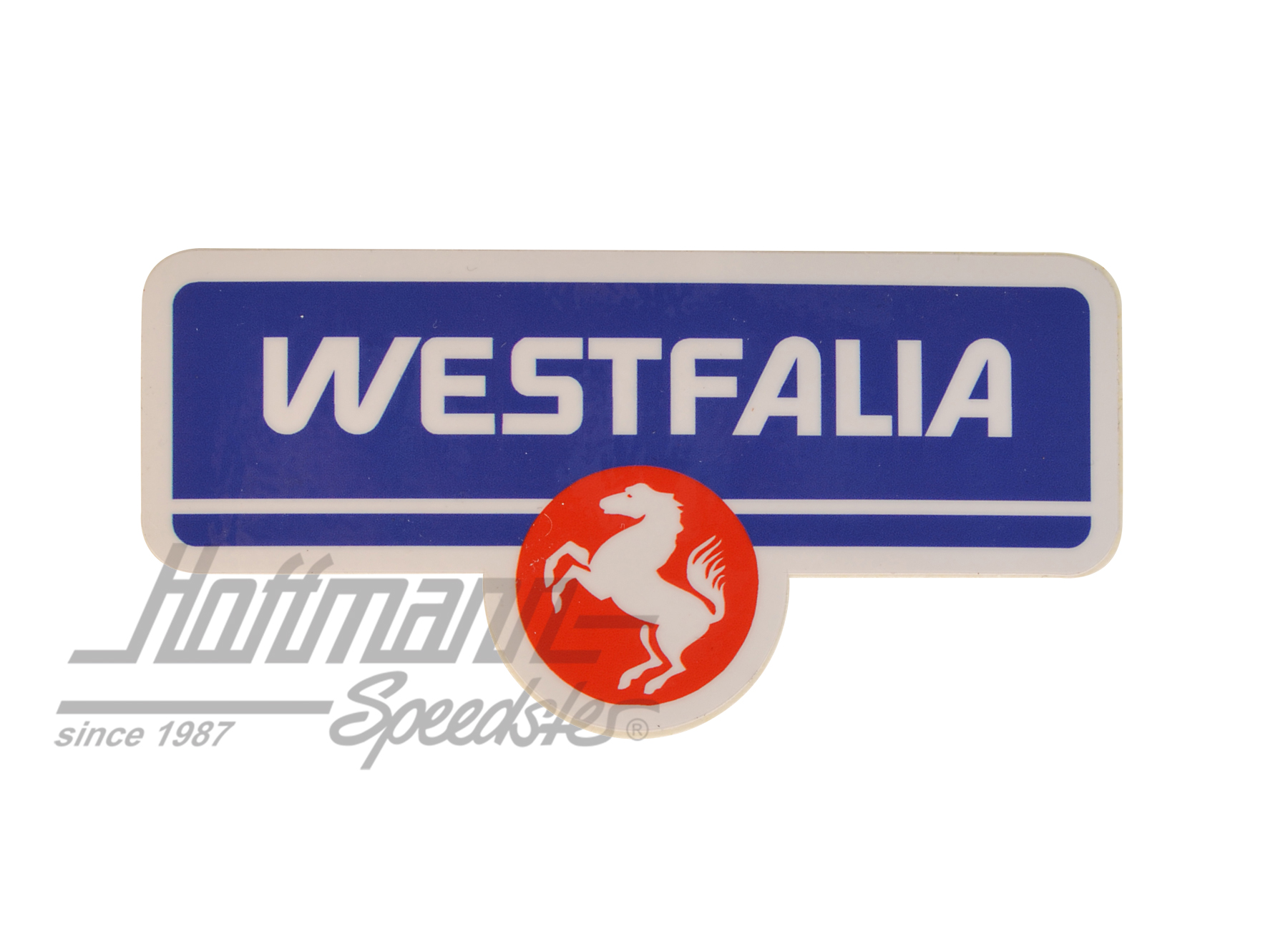 Pegatina "Westfalia", azul / rojo |  | 021-0199-99
