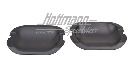 Protecciones de manilla de la puerta, aluminio, negras, Golf 3, 2-puertas | 50031 | 200-6651