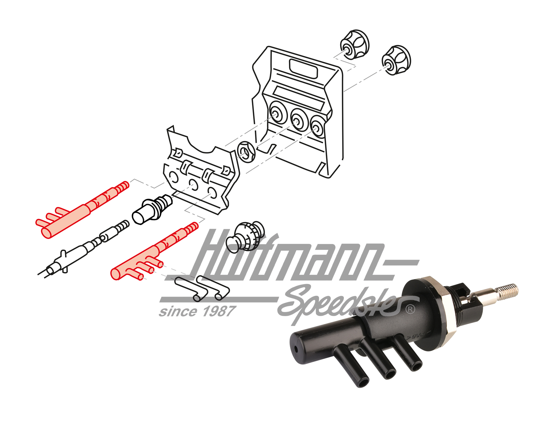 Válvula, bloqueo de diferencial, Syncro | 857 711 981 | 315-1000-04
