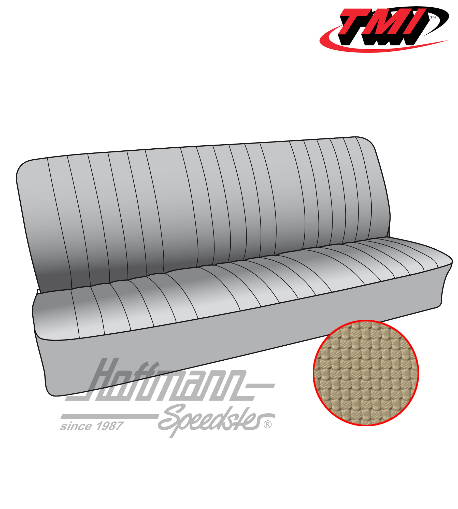 Fundas de asientos, banco de asiento trasero, 50-67, beige | 43-2121-04 | 098-0670-30