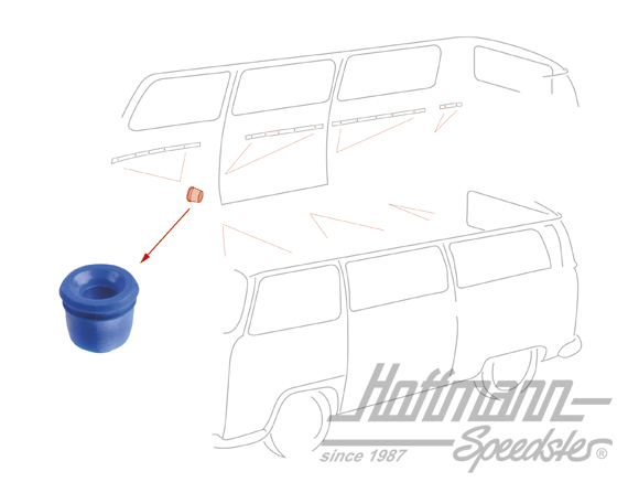 Boquilla, moldura de plástico, Furgoneta T2, 73-79 | 221 853 615 | 098-0484