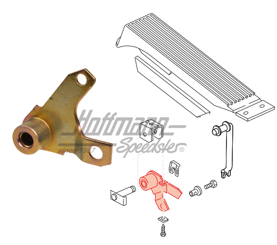 Palanca, varilla de presión, pedal del acelerador, Furgoneta T3 | 251 721 507 A | 307-5818-06