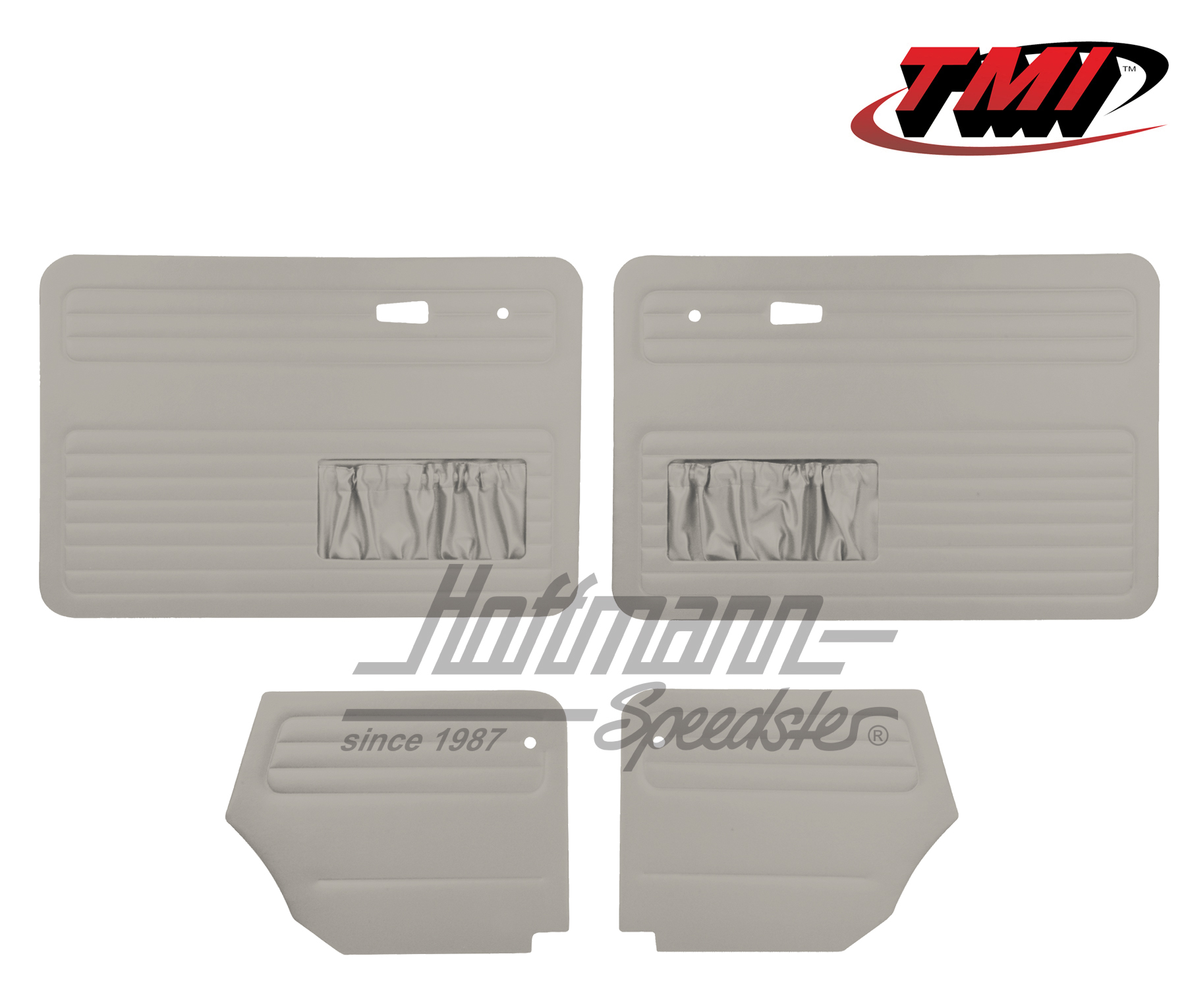 Paneles de puerta y de laterales, Escarabajo Cabriolet, 66-72, gris | 10-1329-16 | 055-7573