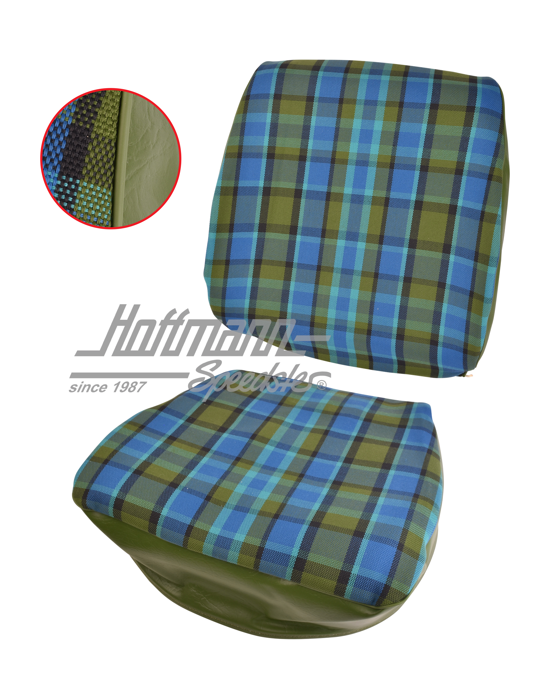 Funda para asiento, Westfalia, azul/verde, 74-79 |  | 098-1275-50