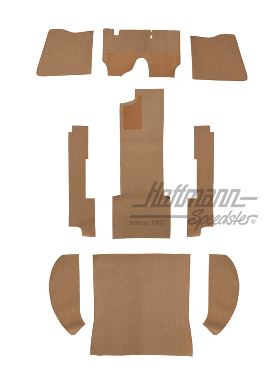 Juego de alfombras, Sedán, 53-57, hilado de pelo, beige |  | 026-5020-05