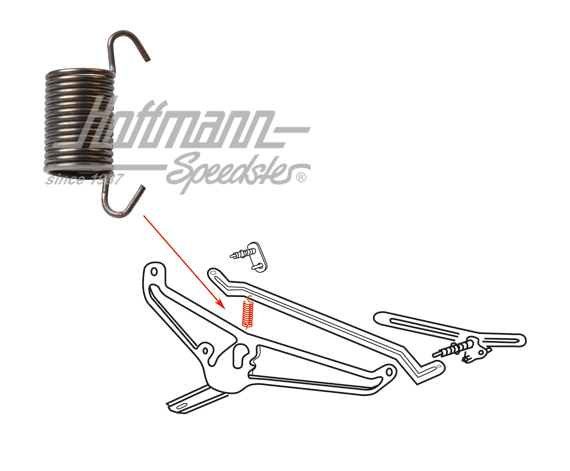 Resorte, varillaje limpiaparabrisas, 8.57-7.69 | 111 955 339 A | 020-4808-32