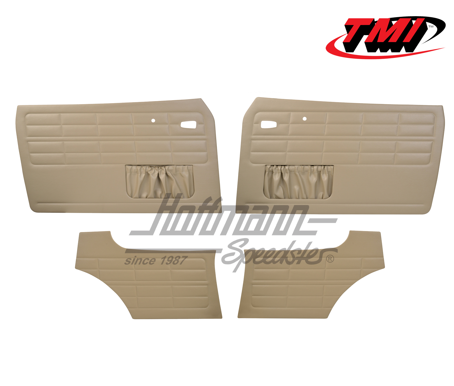Revestimientos de puerta y partes laterales, Karmann Ghia Coupé, 8.63-, beige | 10-1525-14 | 066-0012-05