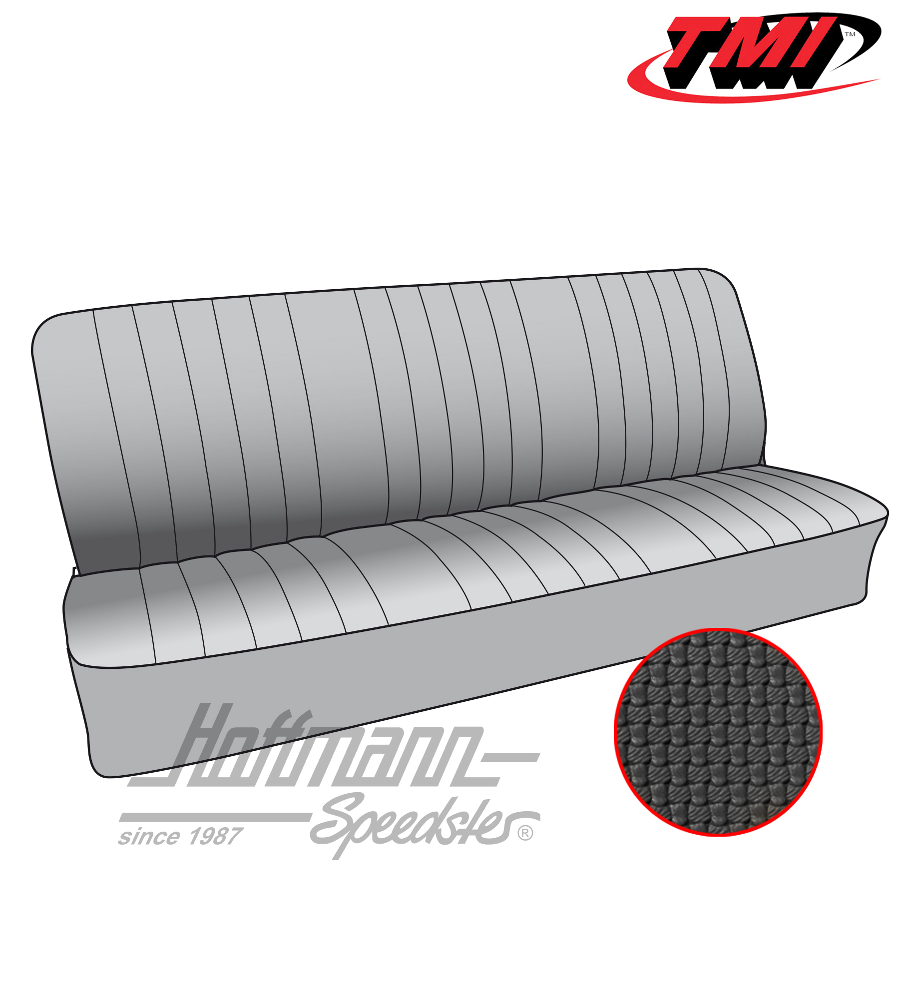 Fundas de asientos, banco de asiento trasero, 50-67, negra | 43-2121-01 | 098-0670-10