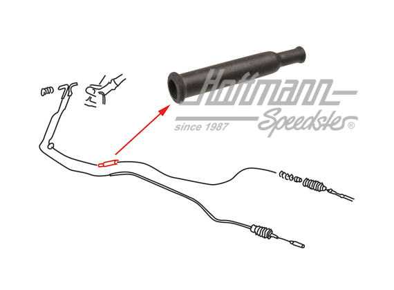 Pasante de goma, cable de calefacción, anterior                                                     