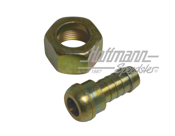 Tuerca de racor + boquilla para rosca M18 | 8010..1000 +  8031..1000 | 020-0417