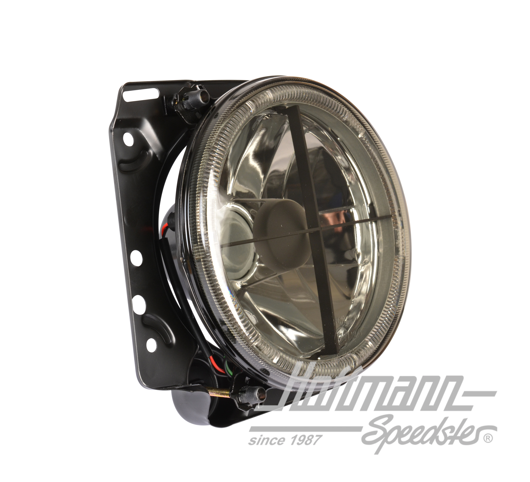 Juego de faros, H4, negro / Angel-Eye (ojos de angel)                                               