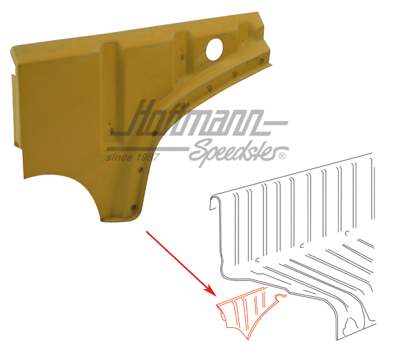 Chapa frontal, esquina, 8.56-, derecha | 111 813 152 C | 050-1379-02