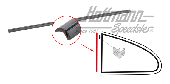 Junta sellante, ventanilla lateral, 8.71-7.74 | 143 847 327 A | 060-0414