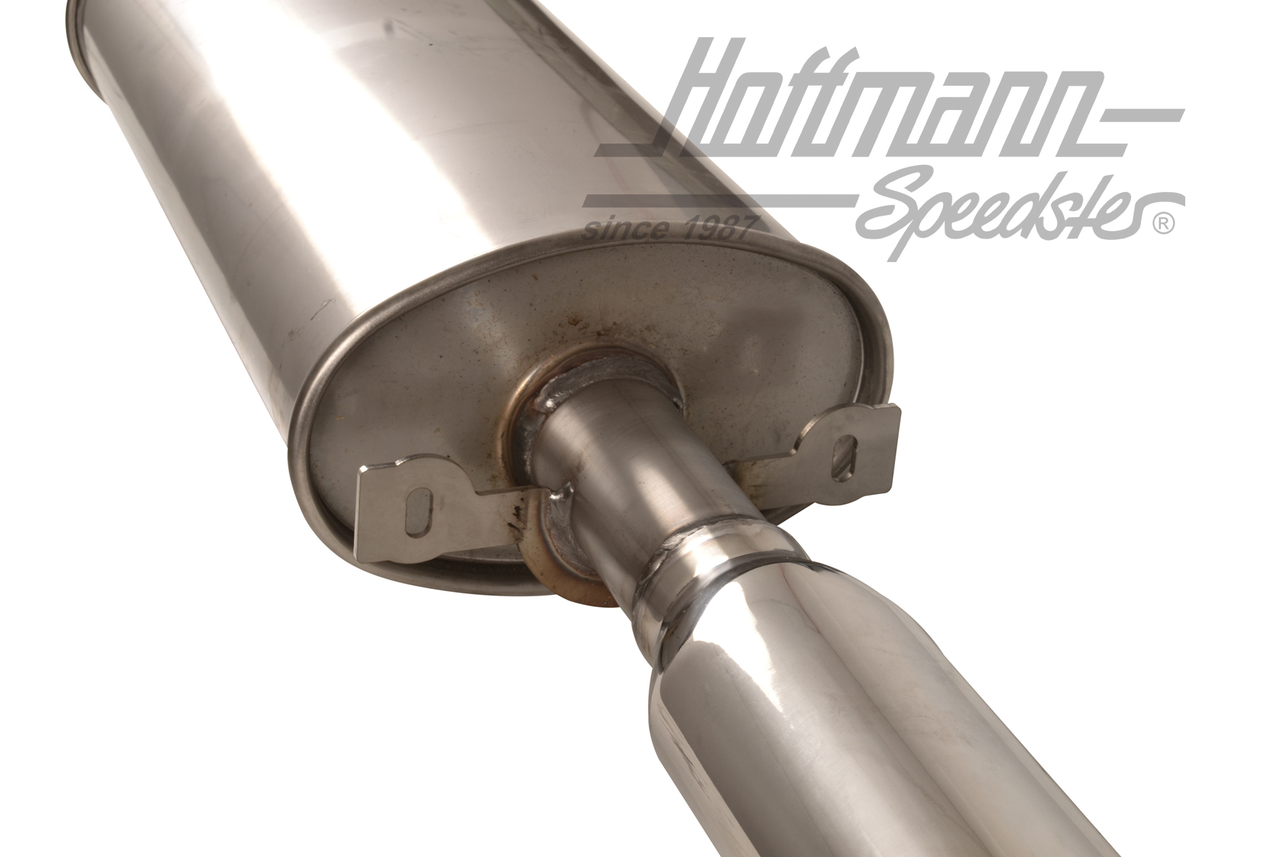 Silenciador de escape, acero inoxidable, 924 S/944                                                  