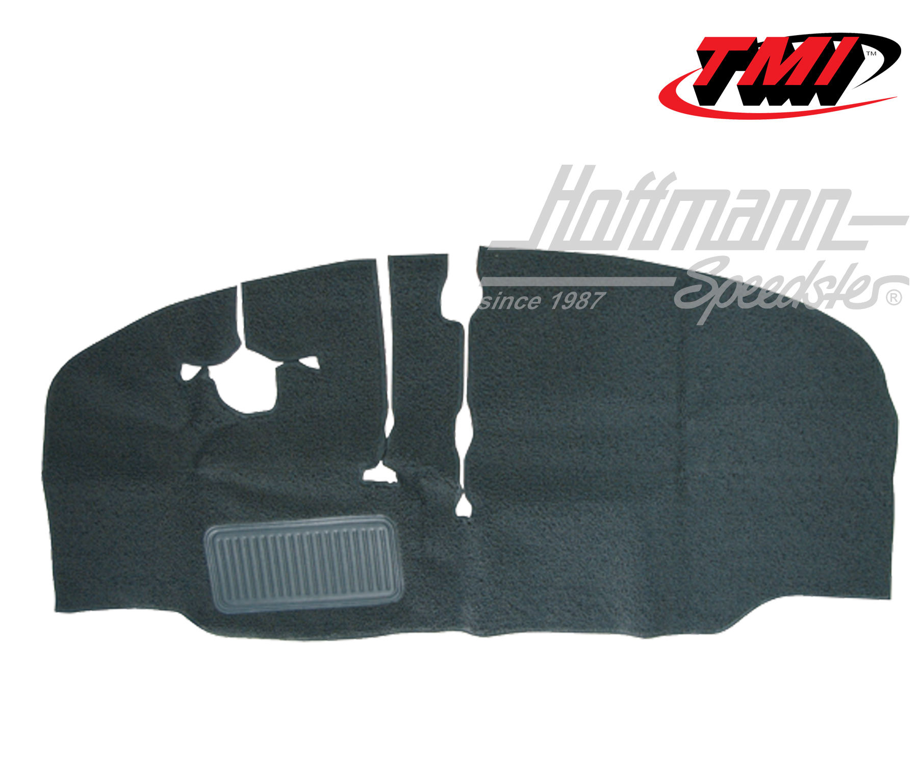 Alfombrilla, espacio para los pies, Furgoneta T2, 67-72, negra | 34-F2104-301 | 098-0003