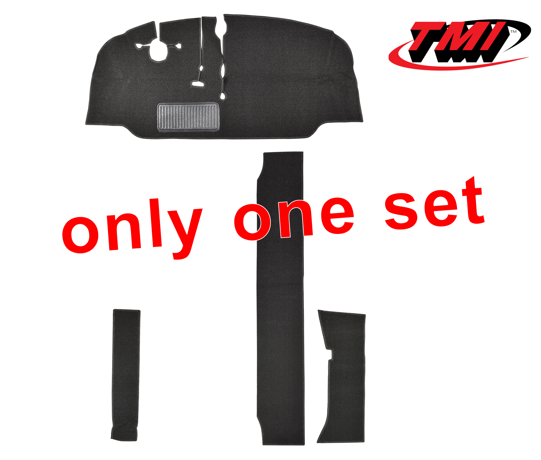 Juego de alfombrillas, cabina del conductor, Furgoneta T2, 67-72, negro (4) | 34-F2125-301   ohne | 098-0034-05