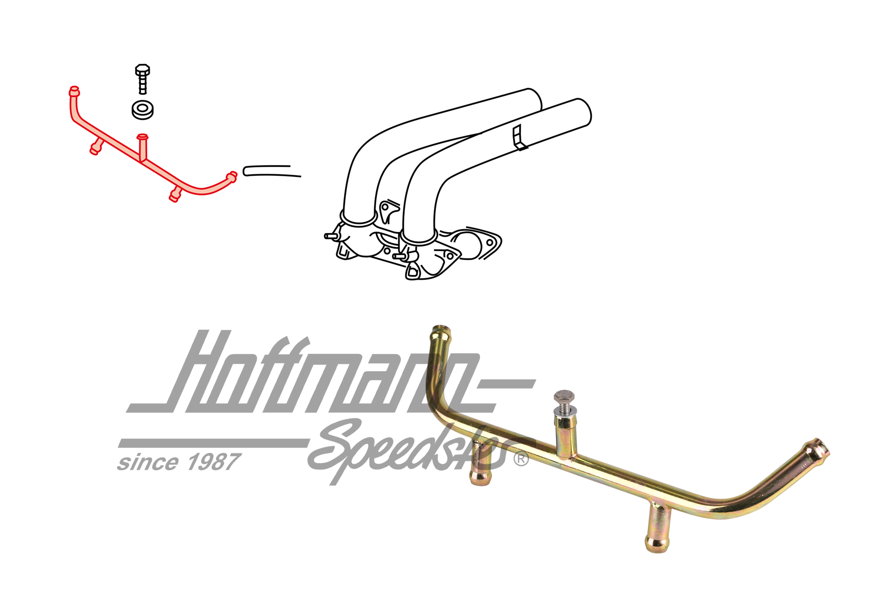 Distribuidor, boquilla de inyección, 914/Tipo 4, izquierda | 022 133 315 B | 600-1220-01