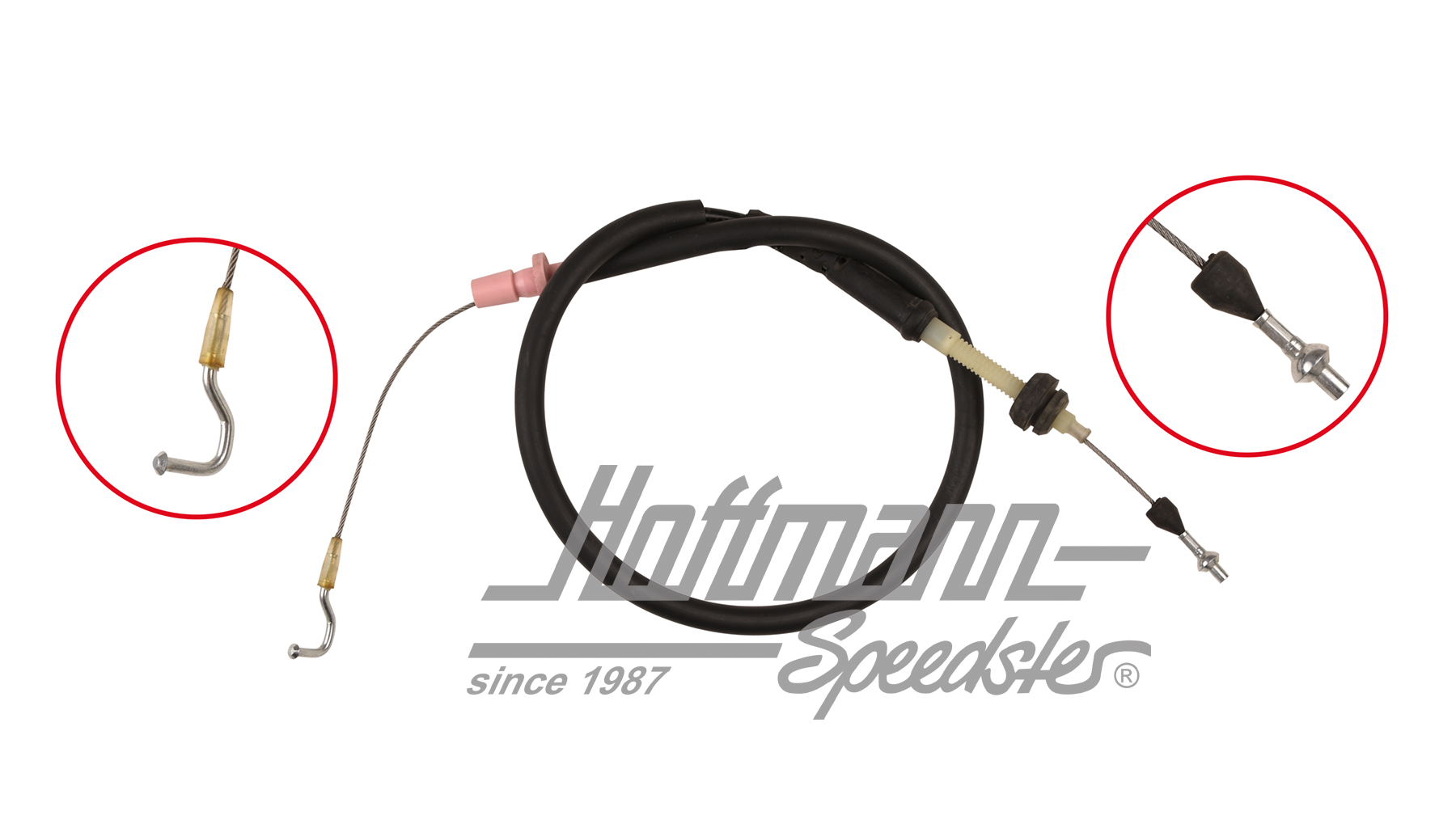 Cable de acelerador, Furgoneta T4, 1.8, 970 mm, 9.90-7.92 | 701 721 555 G | 407-1002