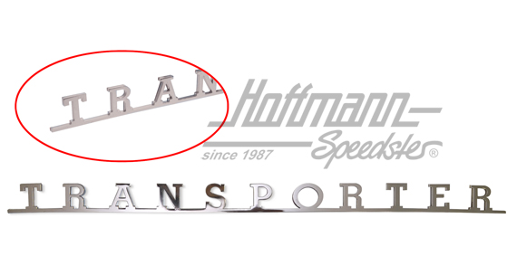Logotipo, Furgoneta T1/T2/T3, TRANSPORTER                                                           