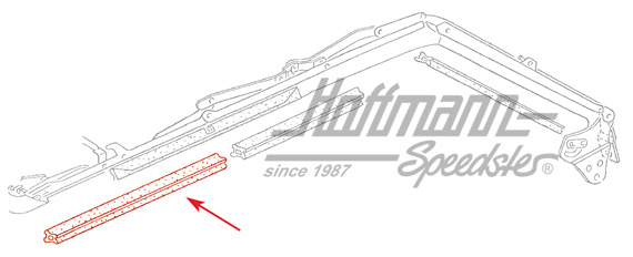 Junta de capota, puerta, superior, izquierda                                                        