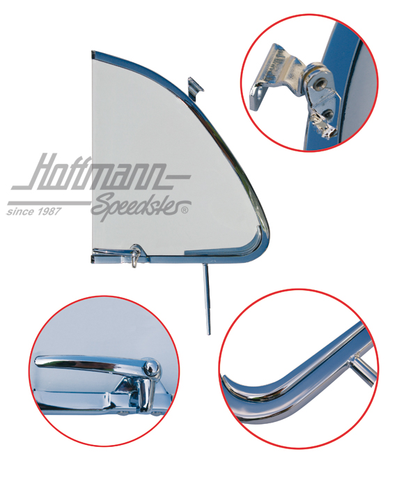 Ventanilla giratoria, compl., transparente, 55-64, izquierda | 113 837 605 A | 020-5190-31
