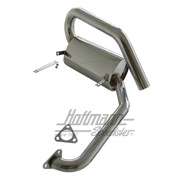 Escape deportivo, silenciador lateral, acero inoxidable | --- --- --- | 020-3555-05